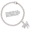 Silver Plated Small Gelato Script Initial - W - Silver Plated Clip on Charm with Mini Year 2025 Jewelry Ideas and Examples