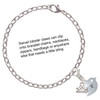 Silver Plated Little Bird Initial - V - Silver Plated Clip on Charm with Mini Year 2025 Jewelry Ideas and Examples