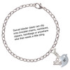 Silver Plated Little Bird Initial - W - Silver Plated Clip on Charm with Mini Year 2025 Jewelry Ideas and Examples
