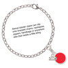 Silver Plated Small Red Enamel Disc - Silver Plated Clip on Charm with Mini Year 2025 Jewelry Ideas and Examples