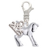 Silver Plated Equestrian Horse - Silver Plated Clip on Charm with Mini Year 2025: Year to Remember Jewelry Gift - Celebrations