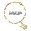 Gold-tone Clear Crystal Anchor - Gold-tone Plated Clip on Charm with Mini Year 2025 Jewelry Ideas and Examples