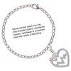 Silver Plated Large Clear Crystal Heart with Heartbeat - Silver Plated Clip on Charm with Mini Year 2025 Jewelry Ideas and Examples