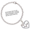 Silver Plated Large Clear Crystal Heart with AB Crystal Heartbeat - Silver Plated Clip on Charm with Mini Year 2025 Jewelry Ideas and Examples