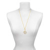 Gold-tone Large Crystal Heart - Heartbeat - Gold-tone Plated Clip on Charm with Mini Year 2025