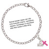 Silver Plated Small Hot Pink Crystal Cross - Silver Plated Clip on Charm with Mini Year 2025 Jewelry Ideas and Examples