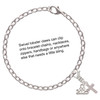 Silver Plated Small AB Crystal Cross - Silver Plated Clip on Charm with Mini Year 2025 Jewelry Ideas and Examples