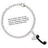 Silver Plated Black Telephone - Silver Plated Clip on Charm with Mini Year 2025 Jewelry Ideas and Examples