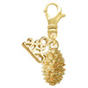 Gold-tone Pine Cone - Gold-tone Plated Clip on Charm with Mini Year 2025: Year to Remember Jewelry Gift - Celebrations