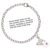 White Easter Egg with Color Crystal Dots - Silver Plated Clip on Charm with Mini Year 2025 Jewelry Ideas and Examples