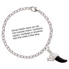 Silver Plated Enamel Black Tooth - Silver Plated Clip on Charm with Mini Year 2025 Jewelry Ideas and Examples