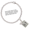 Silver Plated Pebble Border Initial - D - Silver Plated Clip on Charm with Mini Year 2025 Jewelry Ideas and Examples