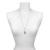 Silver Plated Pebble Border Initial - F - Silver Plated Clip on Charm with Mini Year 2025