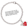 Silver Plated Heartbeat on Red Heart - Silver Plated Clip on Charm with Mini Year 2025 Jewelry Ideas and Examples