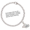 Silver Plated Small ''Aunt'' Heart with Clear Crystal - Silver Plated Clip on Charm with Mini Year 2025 Jewelry Ideas and Examples