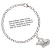 Silver Plated Large ''Sister'' Heart with Clear Crystal - Silver Plated Clip on Charm with Mini Year 2025 Jewelry Ideas and Examples