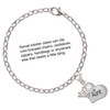 Silver Plated Large ''Aunt'' Heart with Clear Crystal - Silver Plated Clip on Charm with Mini Year 2025 Jewelry Ideas and Examples