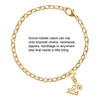 Gold-tone Mini Light Pink Crystal Heart - Gold-tone Plated Clip on Charm with Mini Year 2025 Jewelry Ideas and Examples