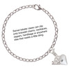 Silver Plated Large April - Clear Crystal Heart - Silver Plated Clip on Charm with Mini Year 2025 Jewelry Ideas and Examples