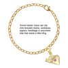 Gold-tone Large Hot Pink Crystal Heart - Gold-tone Plated Clip on Charm with Mini Year 2025 Jewelry Ideas and Examples
