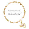 Gold-tone Large Light Pink Crystal Heart - Gold-tone Plated Clip on Charm with Mini Year 2025 Jewelry Ideas and Examples