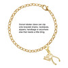 Gold-tone Wishbone - Gold-tone Plated Clip on Charm with Mini Year 2025 Jewelry Ideas and Examples