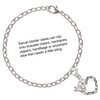 Silver Plated Open Pebble Heart - Silver Plated Clip on Charm with Mini Year 2025 Jewelry Ideas and Examples