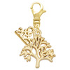 Gold-tone Medium Tree of Life - Gold-tone Plated Clip on Charm with Mini Year 2025: Year to Remember Jewelry Gift - Celebrations