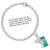 Silver Plated Teal Camera - Silver Plated Clip on Charm with Mini Year 2025 Jewelry Ideas and Examples