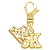 Gold-tone 5K - Gold-tone Plated Clip on Charm with Mini Year 2025: Year to Remember Jewelry Gift - Celebrations