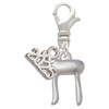 Silver Plated Chai - Silver Plated Clip on Charm with Mini Year 2025: Year to Remember Jewelry Gift - Celebrations