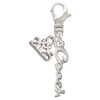 Silver Plated Small Coach Script - Silver Plated Clip on Charm with Mini Year 2025: Year to Remember Jewelry Gift - Celebrations