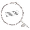 Silver Plated Small Kiss Script - Silver Plated Clip on Charm with Mini Year 2025 Jewelry Ideas and Examples