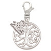 Silver Plated Tree of Life Cutout - Silver Plated Clip on Charm with Mini Year 2025: Year to Remember Jewelry Gift - Celebrations