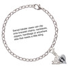 Silver Plated Small Heart with Baby Feet - Silver Plated Clip on Charm with Mini Year 2025 Jewelry Ideas and Examples