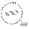 Silver Plated Large Good Luck Heart - Silver Plated Clip on Charm with Mini Year 2025 Jewelry Ideas and Examples