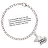 Silver Plated Large Matron of Honor Heart - Silver Plated Clip on Charm with Mini Year 2025 Jewelry Ideas and Examples
