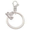 Silver Plated Large Karma Ring - Silver Plated Clip on Charm with Mini Year 2025: Year to Remember Jewelry Gift - Celebrations