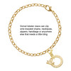 Gold-tone Hammered Karma Ring - Gold-tone Plated Clip on Charm with Mini Year 2025 Jewelry Ideas and Examples
