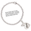 Silver Plated Script Mom Heart - Silver Plated Clip on Charm with Mini Year 2025 Jewelry Ideas and Examples