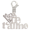Silver Plated Large Je T'aime - Silver Plated Clip on Charm with Mini Year 2025: Year to Remember Jewelry Gift - Celebrations