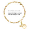 Gold-tone Bear Paw Silhouette - Gold-tone Plated Clip on Charm with Mini Year 2025 Jewelry Ideas and Examples