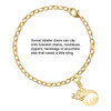 Gold-tone Bear Silhouette - Gold-tone Plated Clip on Charm with Mini Year 2025 Jewelry Ideas and Examples