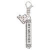 Silver Plated Always My Mother Bar - Silver Plated Clip on Charm with Mini Year 2025: Year to Remember Jewelry Gift - Celebrations