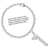 Silver Plated Be Strong and Courageous Bar - Silver Plated Clip on Charm with Mini Year 2025 Jewelry Ideas and Examples