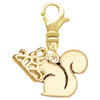 Gold-tone Squirrel - Gold-tone Plated Clip on Charm with Mini Year 2025: Year to Remember Jewelry Gift - Celebrations