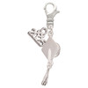 Silver Plated 3-D Graduation Hat - Silver Plated Clip on Charm with Mini Year 2025: Year to Remember Jewelry Gift - Celebrations