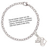 Silver Plated Stallion Silhouette Heart - Silver Plated Clip on Charm with Mini Year 2025 Jewelry Ideas and Examples