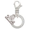 Silver Plated Believe in Yourself Infinity Ring - Silver Plated Clip on Charm with Mini Year 2025: Year to Remember Jewelry Gift - Celebrations