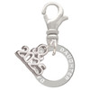 Silver Plated Daughter Eternity Ring - Silver Plated Clip on Charm with Mini Year 2025: Year to Remember Jewelry Gift - Celebrations